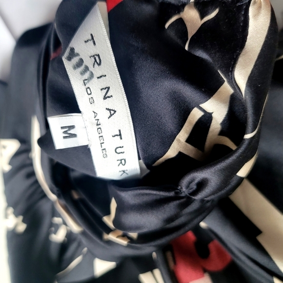 Trina Turk silk blouse M - Picture 4 of 4